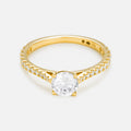 Bague "Solitaire Royal 1 Carat" D0,3Ct/24 & D0,7Ct/1 - Or Jaune