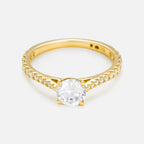 Bague "Solitaire Royal 1 Carat" D0,3Ct/24 & D0,7Ct/1 - Or Jaune