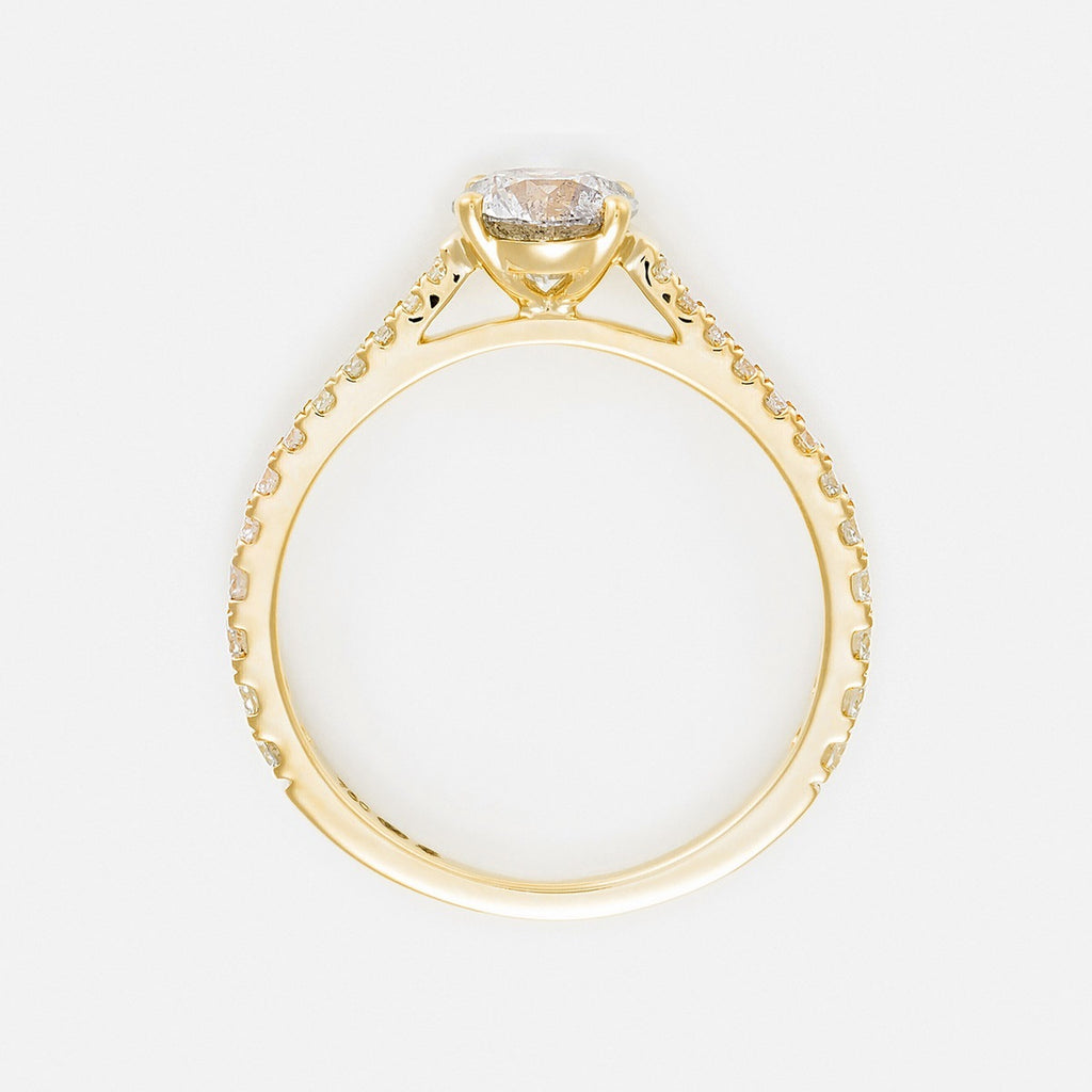 Bague "Solitaire Royal 1 Carat" D0,3Ct/24 & D0,7Ct/1 - Or Jaune