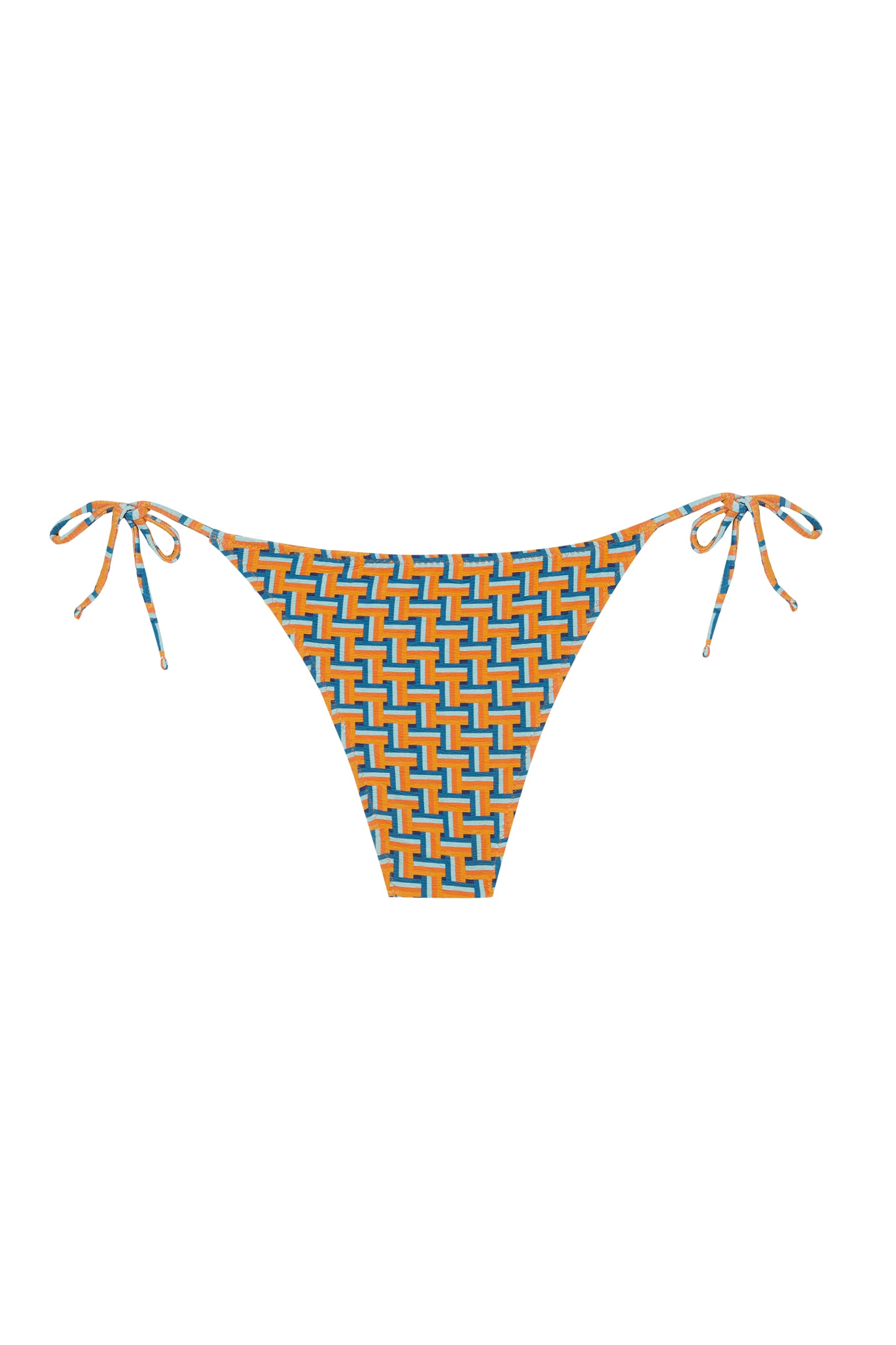 Bas Bikini Nœud Mi-Haute Dolce - Orange
