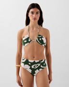 Floral High Waisted Bikini Panties - Multicolor
