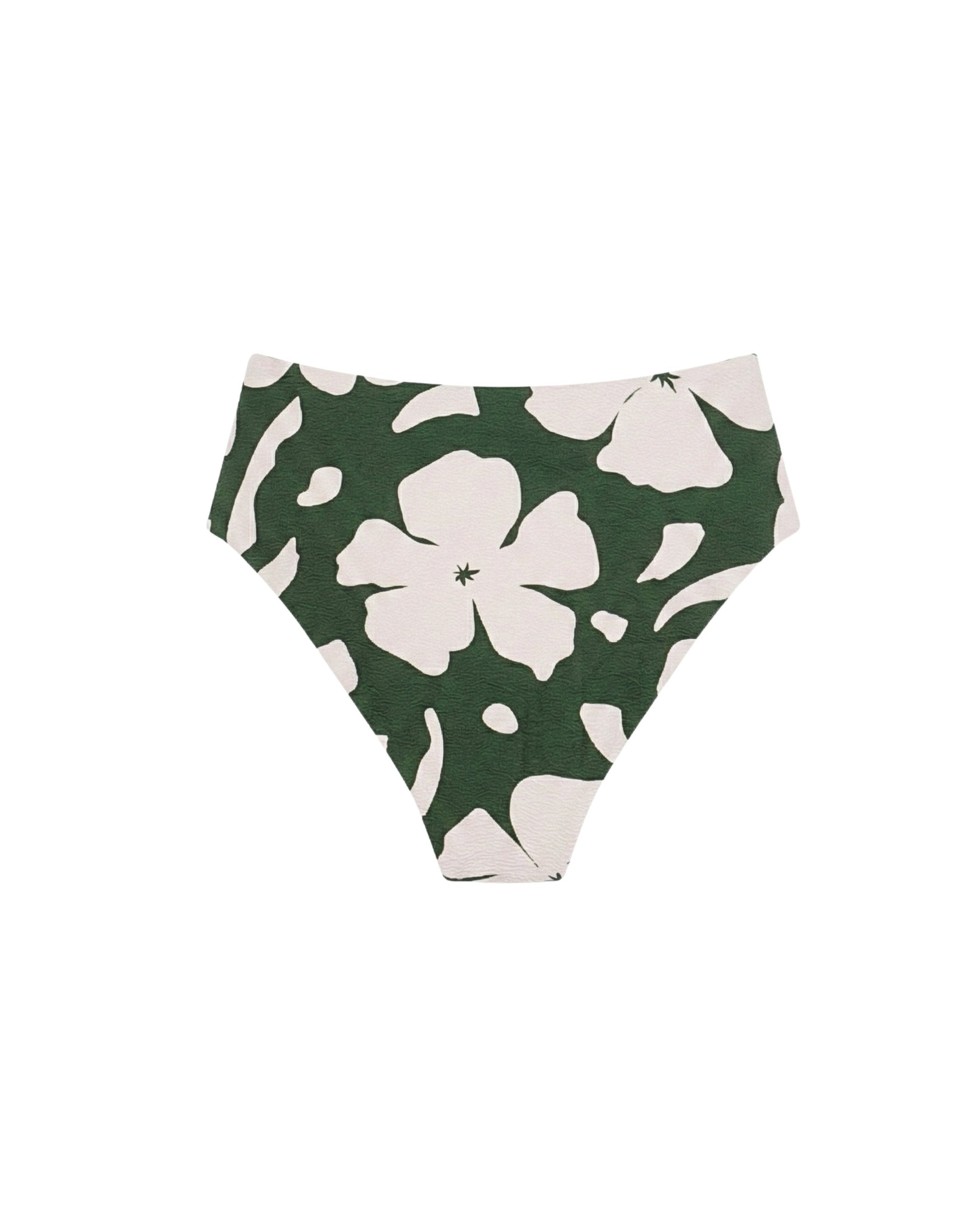 Floral High Waisted Bikini Panties - Multicolor