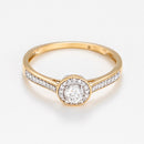 Ring "Brillant Somptueux" D0,12Ct/38 & 0,18/1 - Yellow Gold 750/1000