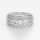 Bague "Jonc Lumineux" Diamant: 0,57ct/128 + 0,18ct/1