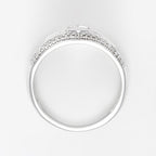 Bague "Jonc Lumineux" Diamant: 0,57Ct/128 + 0,18Ct/1