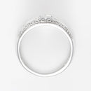 Blanc Anillo "Jonc Lumineux" Diamante: 0,57Ct/128 + 0,18Ct/1 - Oro 750/1000