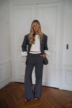 Honoryne Grey - Pantalones a rayas