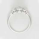 Bague "Les Princesses" Diamants : 0,25Ct/38 - Or Blanc 750/1000