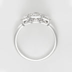 Bague "Les Princesses" Diamants : 0,25Ct/38 - Or Blanc