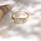 Bague "Les Princesses"Diamant : 0,25Ct/38_ - Or Jaune