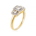 Anillo "Las Princesas" D 0.25Ct/38 - Oro Amarillo 750/1000