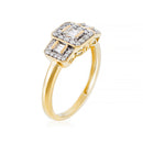 Anillo "Les Princesses "D 0,25Ct/38 - Oro Amarillo 750/1000