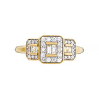 Bague "Les Princesses"Diamant : 0,25Ct/38_ - Or Jaune
