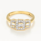 Anillo "Las Princesas" D 0.25Ct/38 - Oro Amarillo 750/1000
