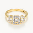 Bague "Les Princesses"D 0,25Ct/38 - Or Jaune 750/1000