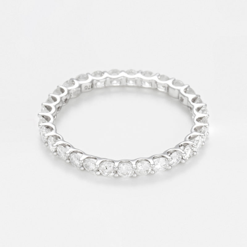 "My Full Circle 1Ct" Ring, 1Ct/30 Diamond - 375/1000 White Gold