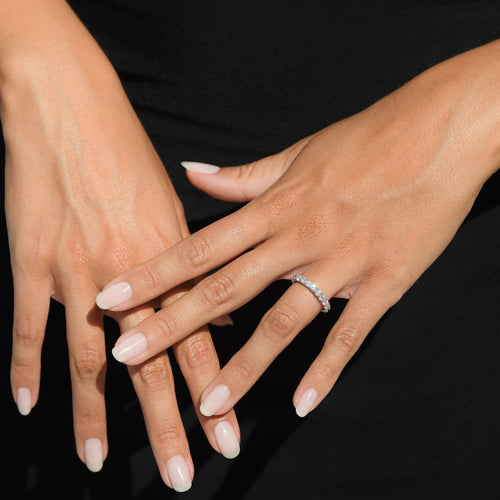 "My Full Circle 1Ct" Ring, 1Ct/30 Diamond - 375/1000 White Gold