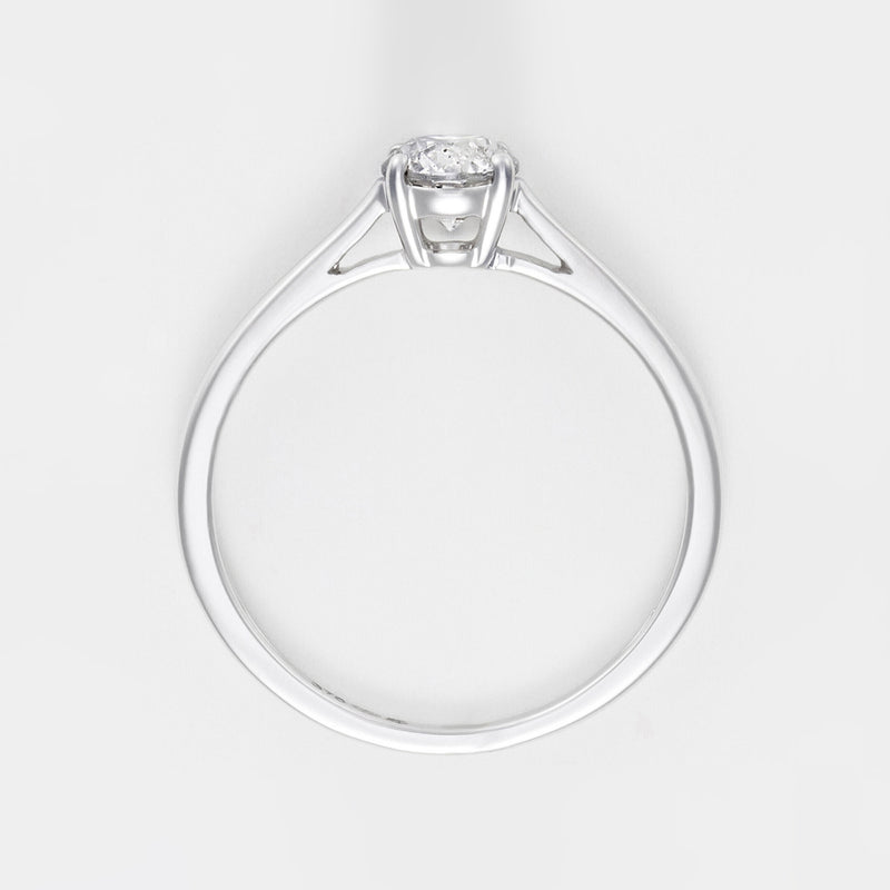 "Imperial Solitaire 0.5" Ring, 0.5ct/1 - 375/1000 White Gold