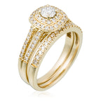 Bague "Duo De Bagues Carré Passion" D0,45/77 & 0,3/1