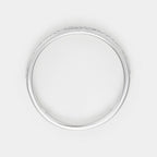 Bague "Alliance Granité" Diamant 0,20Ct/57 - Or Blanc