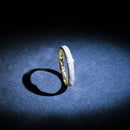 Bague "Alliance Granité" D0,20Ct/57 - Or Jaune 375/1000