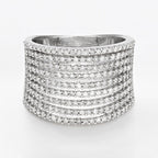 Bague "Neuf Rangs Scintillants" Diamants: 1Ct/197