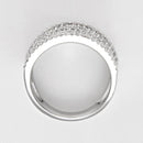 Blanc Anillo "Neuf Rangs Scintillants" Diamantes: 1Ct/197 - Oro 375/1000