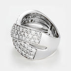 Bague "Ruban De Lumière" Diamants: 2Ct/79 - Or Blanc 375/1000
