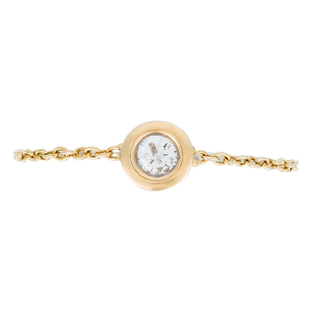 Bague Chaine "Mon Unique" Diamant 0,07Ct/1 - Or Jaune