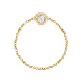 Bague Chaine "Mon Unique" Diamant 0,07Ct/1 - Or Jaune