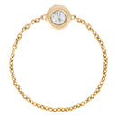Bague Chaine "Mon Unique" Diamant 0,07Ct/1 - Or Jaune 375/1000