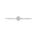 Bague "Alma" Diamants 0,05/9 - Or Blanc 375/1000