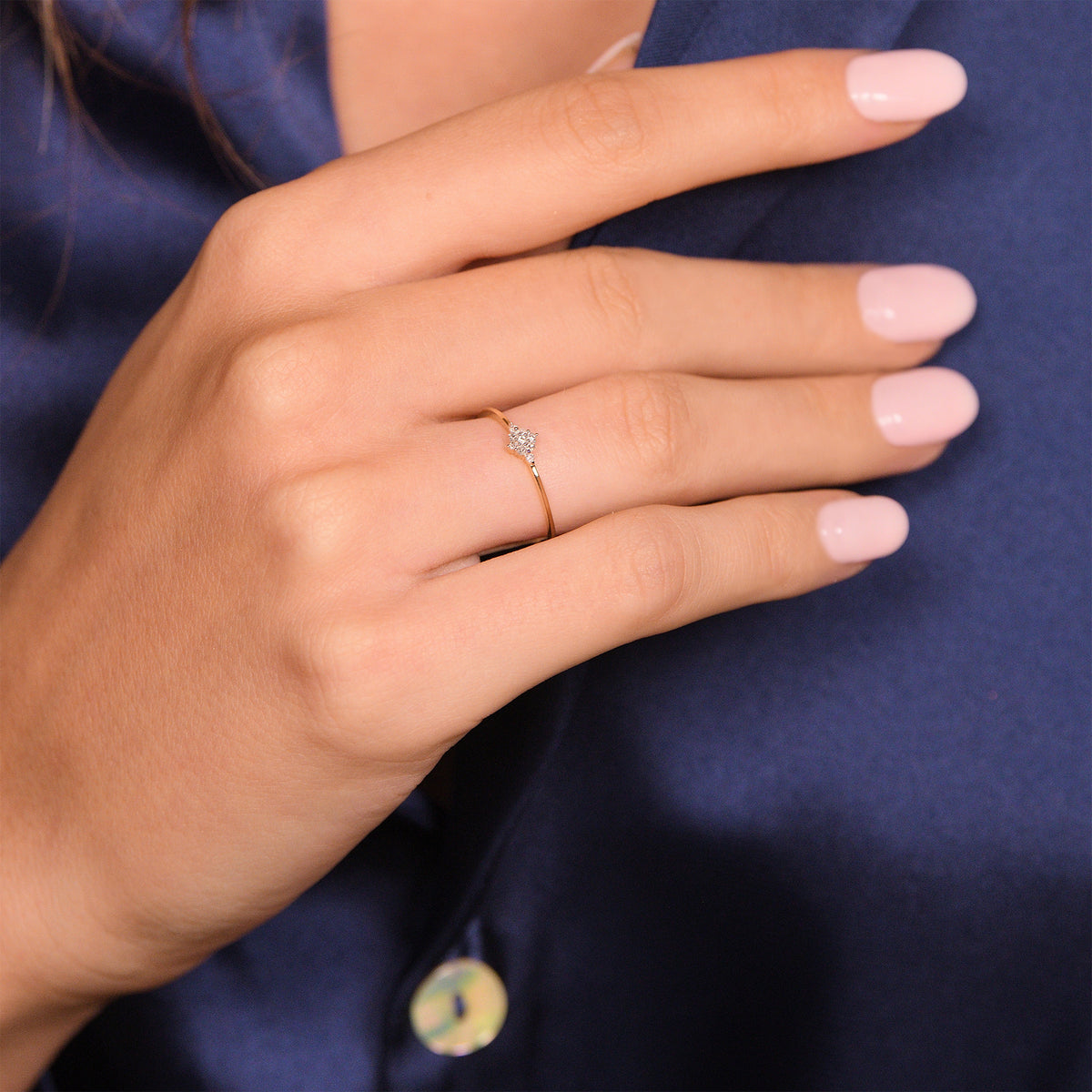 Bague "Alma" Diamants 0,05/9