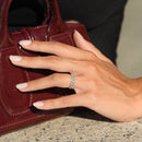 "Heritage" Ring with 0.12Ct/28 Diamonds - 375/1000 White Gold