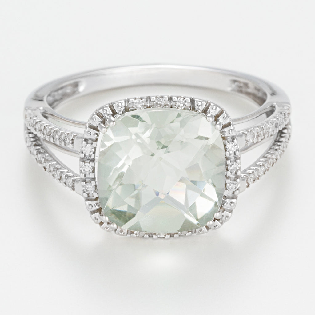 Bague "Divine Améthyste Verte"