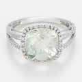 Bague "Divine Améthyste Verte"