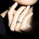 Bague "Kiss Baguette" Diamant 0,5Ct/62 - Or Blanc 375/1000