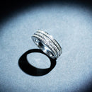 Bague "Kiss Baguette" Diamant 0,5Ct/62 - Or Blanc 375/1000