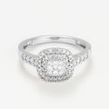 Bague "Ghalia"  D 0,50Ct/57 - Or Blanc