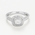 Bague "Ghalia"  D 0,50Ct/57 - Or Blanc