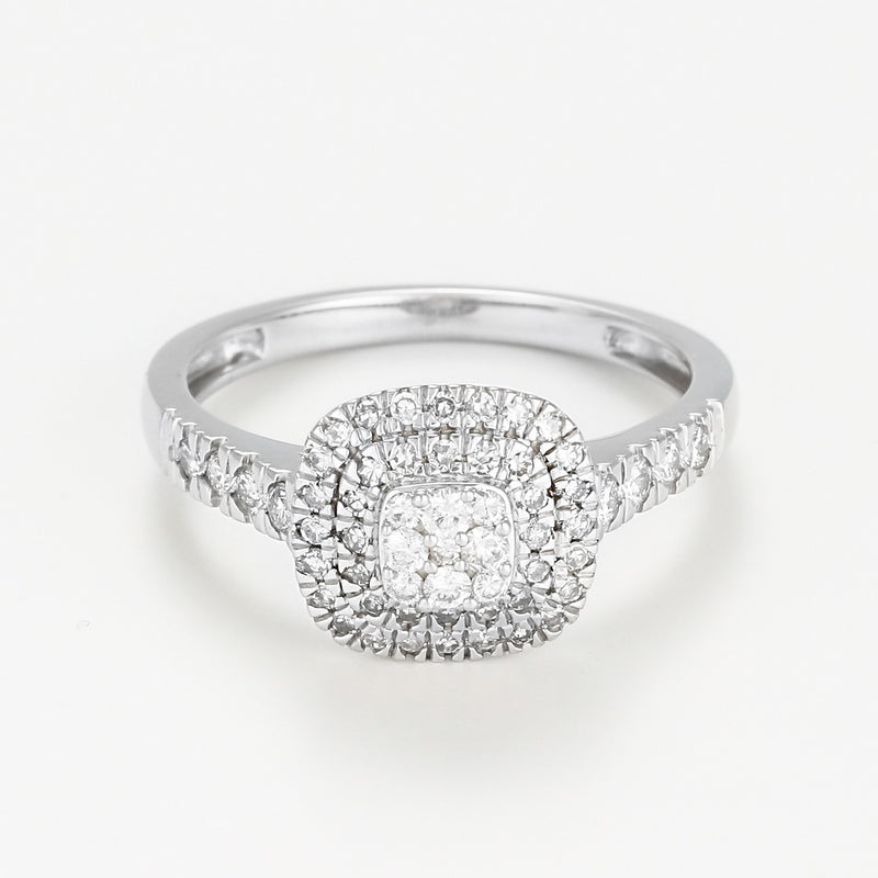 Bague "Ghalia"  D 0,50Ct/57 - Or Blanc