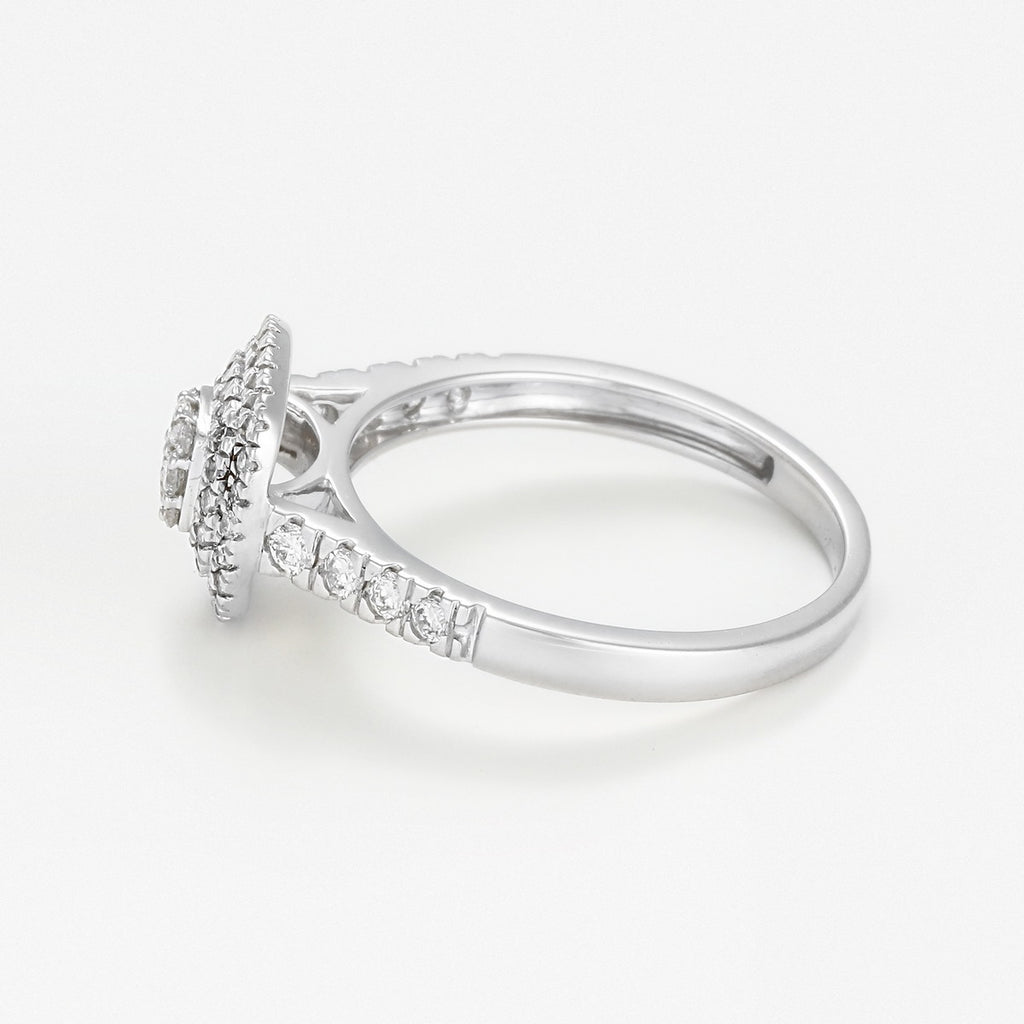 Bague "Ghalia"  D 0,50Ct/57 - Or Blanc