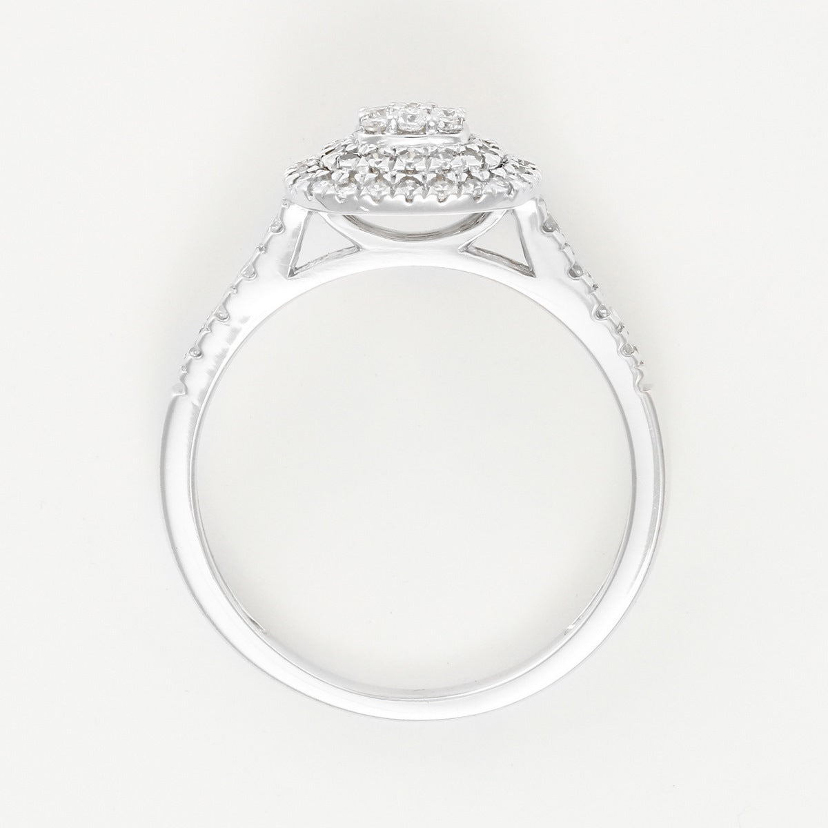 Bague "Ghalia"  D 0,50Ct/57 - Or Blanc