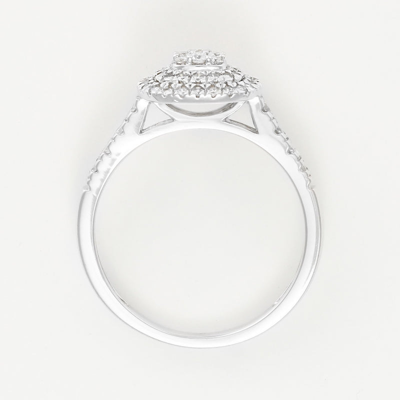 Bague "Ghalia"  D 0,50Ct/57 - Or Blanc