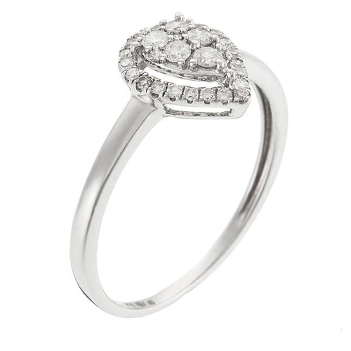 Bague "Belle Poire" Diamants 0,25Cts/31