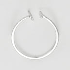 Bague "Parallèle Asymétrique" D0,1Ct/50 - Or Blanc