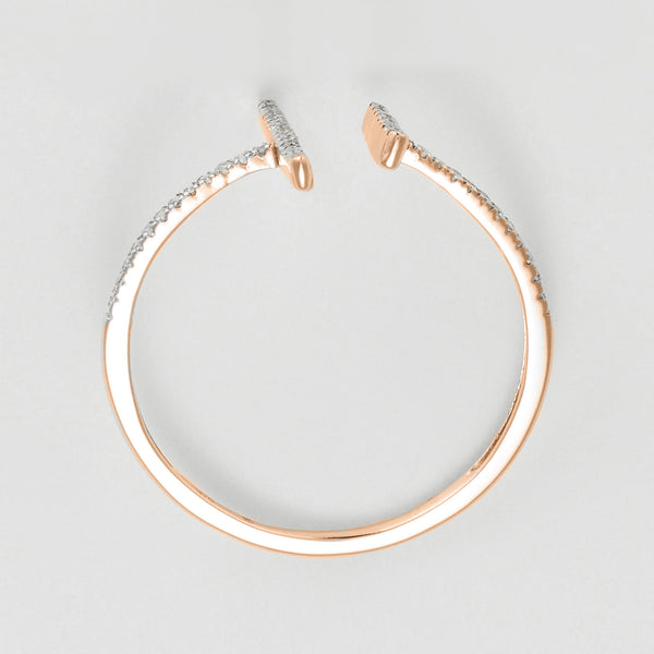 Bague "Parallèle Asymétrique" D0,1Ct/50