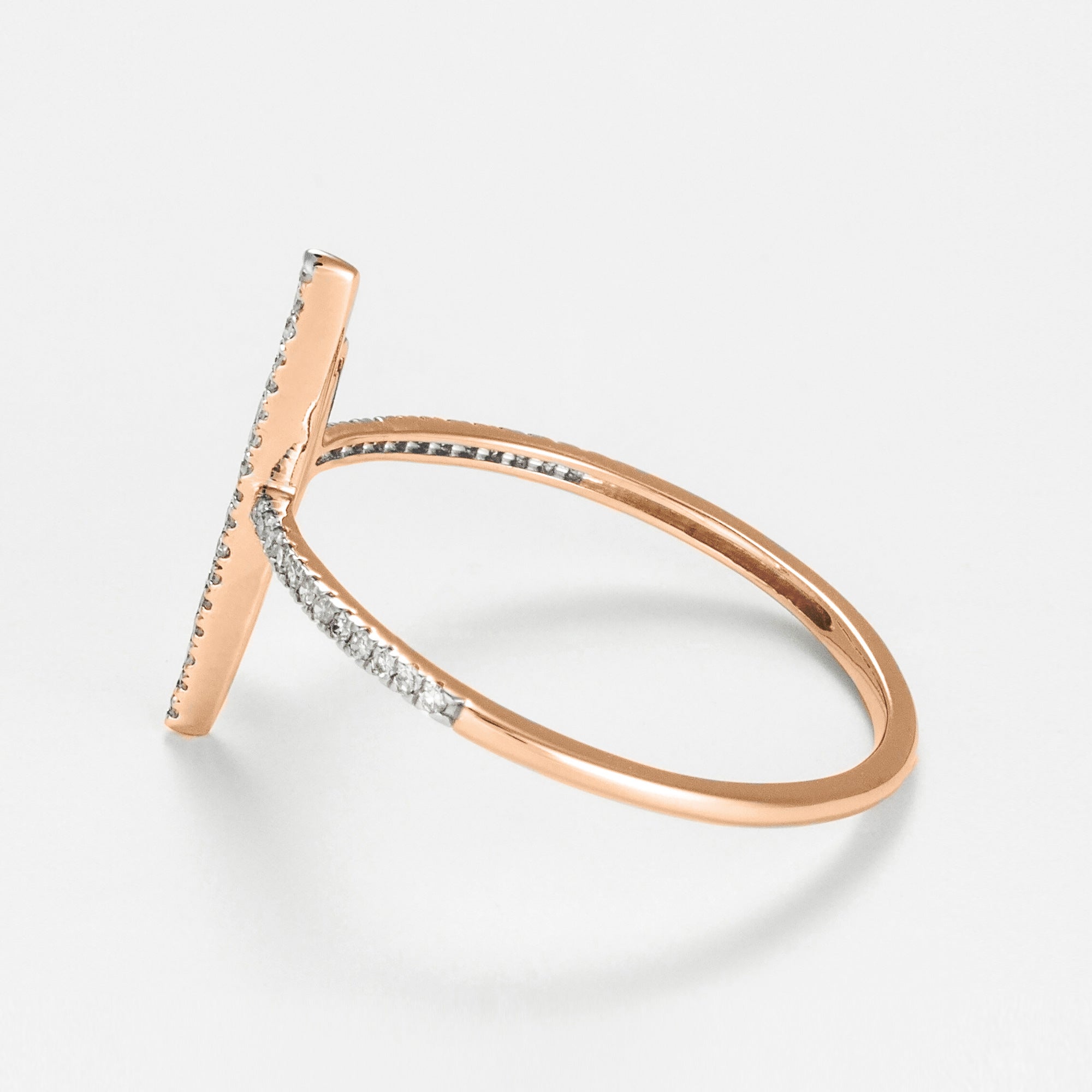 Bague "Parallèle Asymétrique" D0,1Ct/50