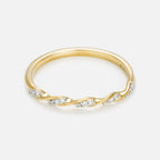 Bague "Eternelle Torsade" Diamant 0,05Cts/15