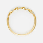 Bague "Eternelle Torsade" Diamant 0,05Cts/15